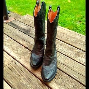 Circle G cowgirl boots in black